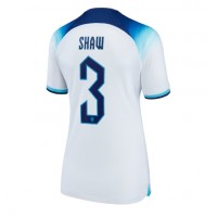 Ženski Nogometni dresi Anglija Luke Shaw #3 Domači SP 2022 Kratek Rokav